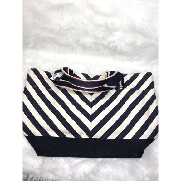 Tommy Hilfiger striped large navy white bag - Picture 5 of 6